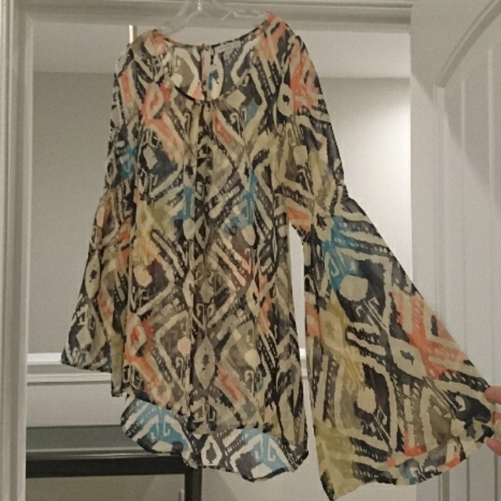 Blu-Pepper Belle Sleeve Blouse